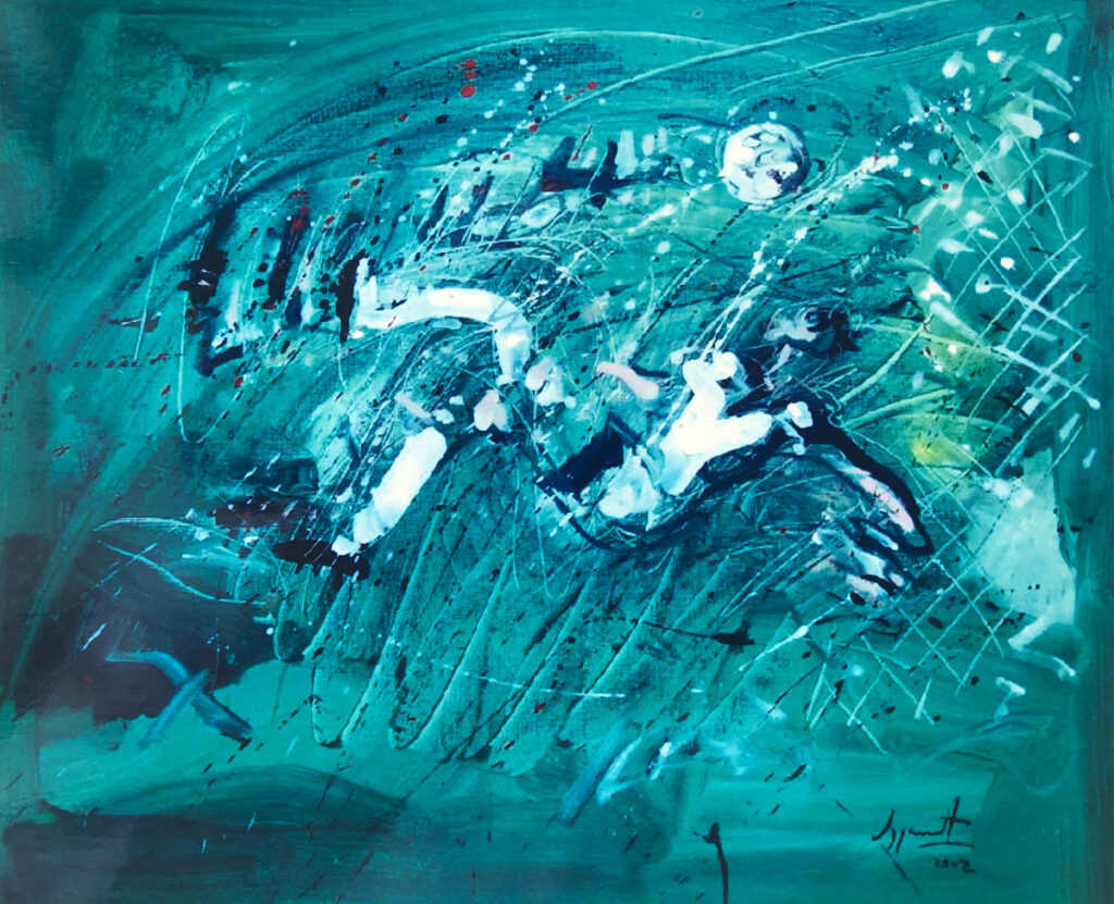 Torear pintando y goles de pintura jazzamoart