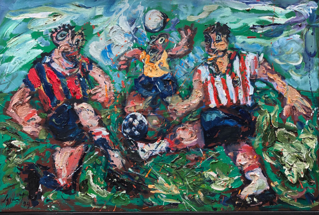 Torear pintando y goles de pintura jazzamoart